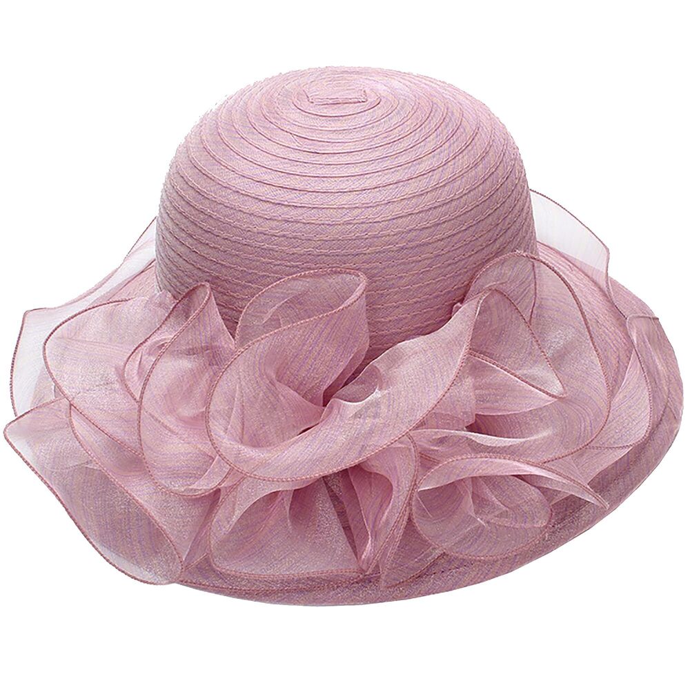 8925 Women Organza Derby Sun Hat,kentucky Fascinator Cocktail Tea Party Hat